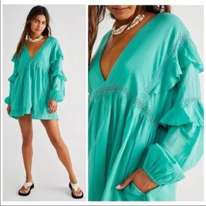 Sea shell skort romper free people